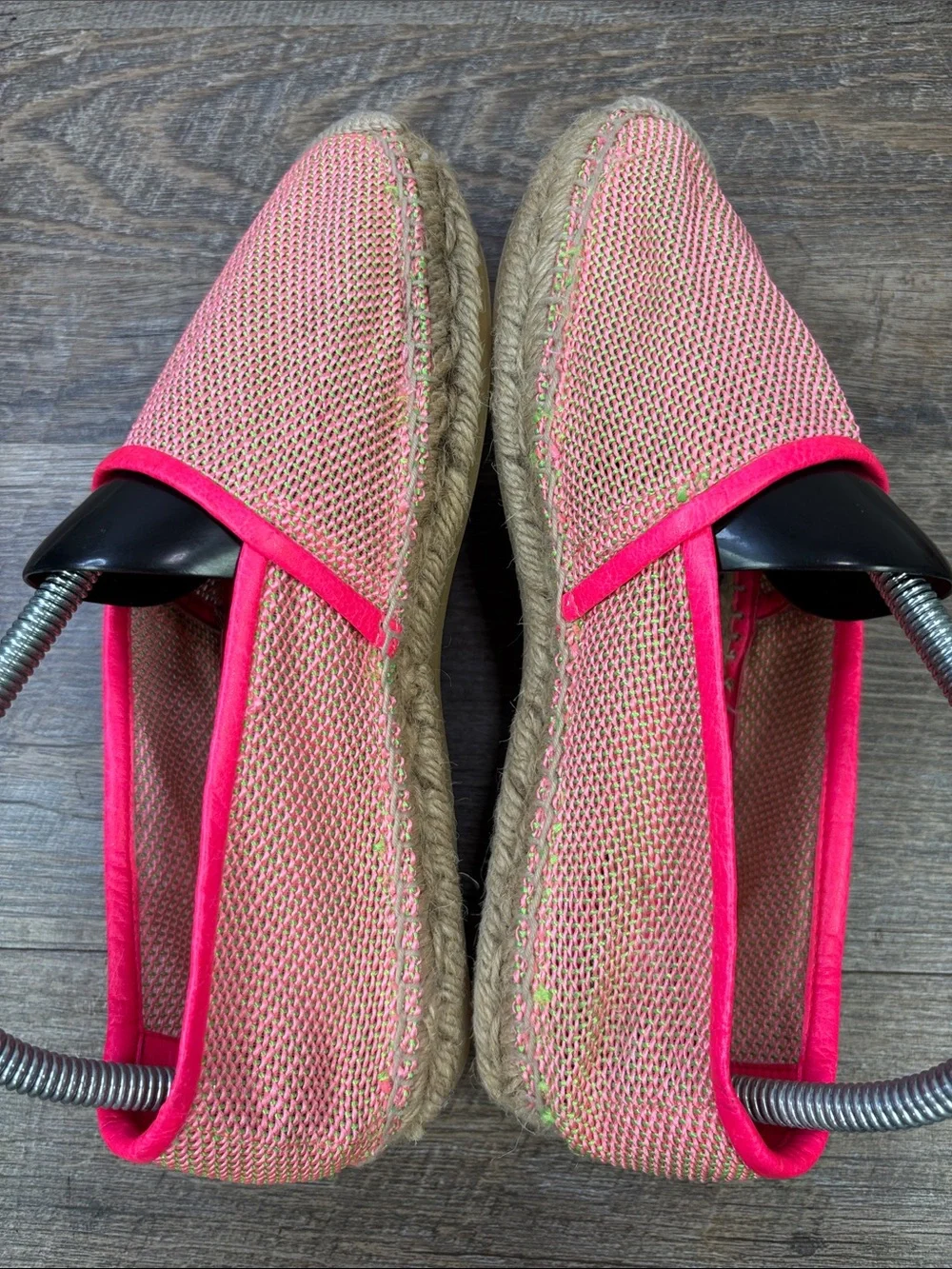 Stella McCartney Pink Woven Espadrilles Flats Size 39 Made in Spain